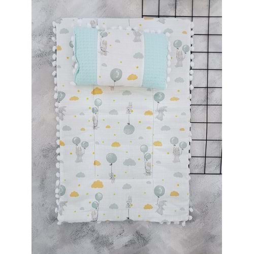 SLEEPY BABY 20245 BALONLU TAVŞAN WAFFLE MÜSLİN ALTAÇMA - MİND
