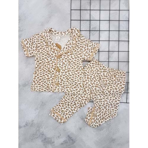 MİNİ LOVE 8324 LEOPAR BASKILI PİJAMA TAKIM