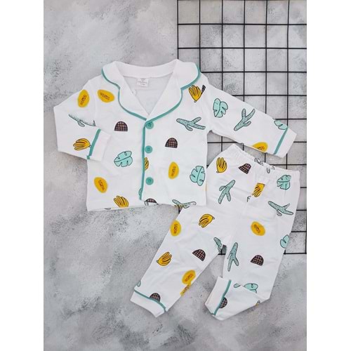 MİNİ LOVE 8297 KAKTÜS BASKILI PİJAMA TAKIM