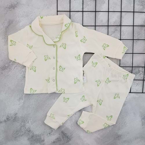 BABYCAN 2425 KELEBEK BASKILI PİJAMA TAKIM
