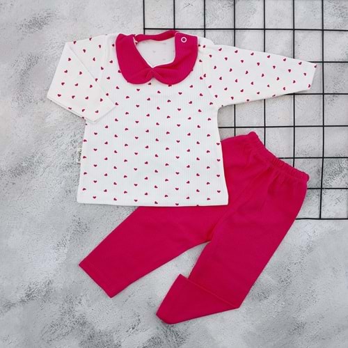 NURHAS 6031 KALP BASKILI BEBE YAKA TAKIM
