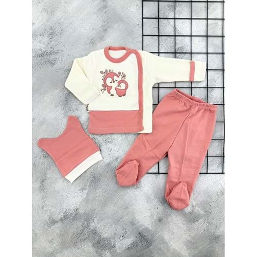 BABYCAN 9361 PENGUEN NAKIŞLI 3 LÜ ZIBIN TAKIM