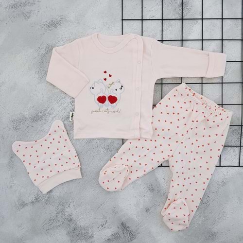 BABYCAN 9408 KALPLİ KEDİ 3 LÜ ZIBIN TAKIM