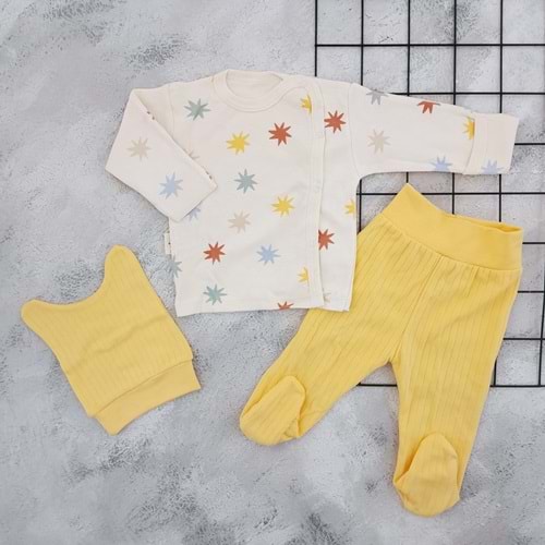 BABYCAN 9395 RENKLİ YILDIZLAR 3 LÜ ZIBIN TAKIM