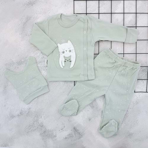BABYCAN 9399 KARLI KEDİ 3 LÜ ZIBIN TAKIM