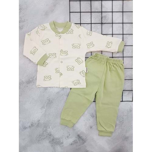 BABYCAN 4025 AYICIK BASKILI PİJAMA TAKIM