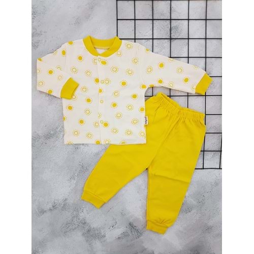BABYCAN 4026 GÜNEŞ BASKILI PİJAMA TAKIM
