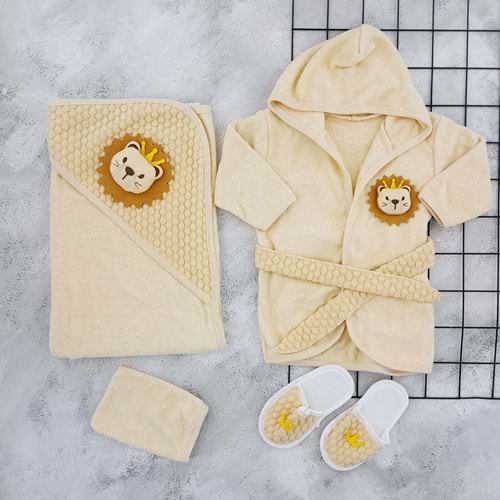 CONCON 1650 ORGANİC ASLAN BORNOZ SET