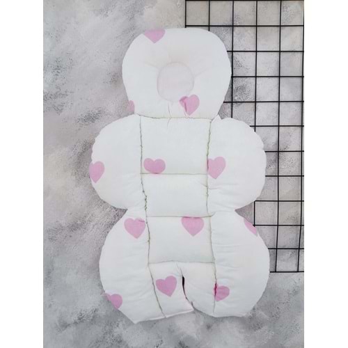 ARMONİ PUSET MİNDERİ KALPLİ PEMBE