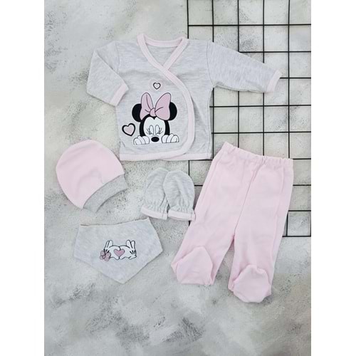 CONCON 5020 MİNNİE 5 Lİ ZIBIN SET - PEMBE