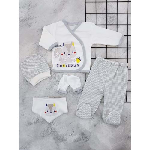 CONCON 5080 SİNCAP 5 Lİ ZIBIN SET - GRİ