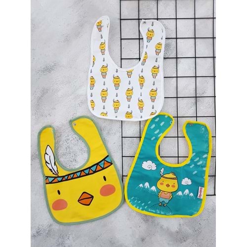 BEBE-CHİ 003 CİVCİV DESEN 6-24 AY 3 LÜ ÖNLÜK