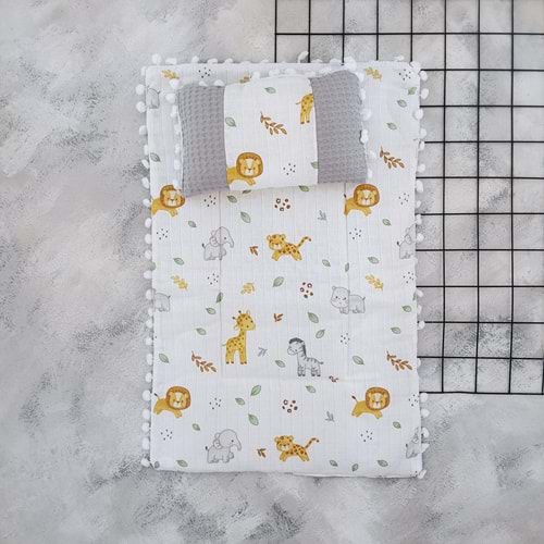 SLEEPY BABY 20245 SAFARİ WAFFLE MÜSLİN ALTAÇMA - GRİ