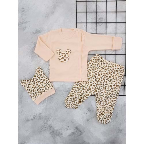 BABYCAN 9423 LEOPAR MİNNİE 3 LÜ ZIBIN TAKIM