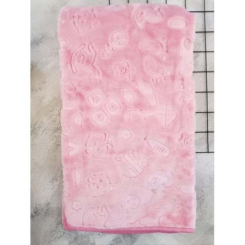 BAHAR BİBERON DESEN BATTANİYE 100*120 - PEMBE