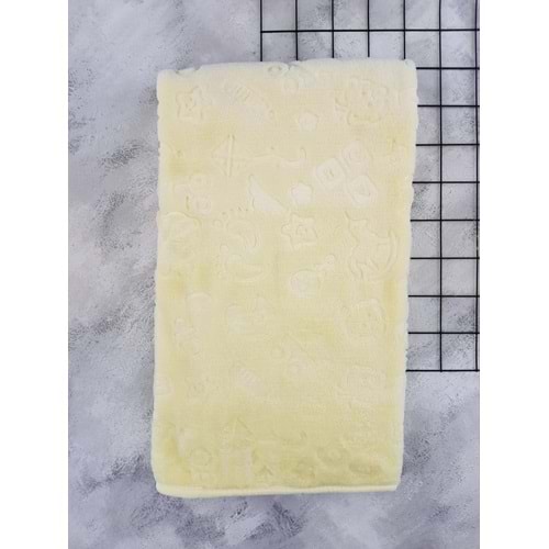 BAHAR BİBERON DESEN BATTANİYE 100*120 - SARI