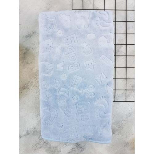 BAHAR BİBERON DESEN BATTANİYE 100*120 - MAVİ