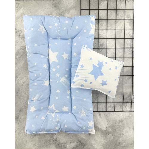 ARMONİ YILDIZLI MİNDER YASTIK - MAVİ