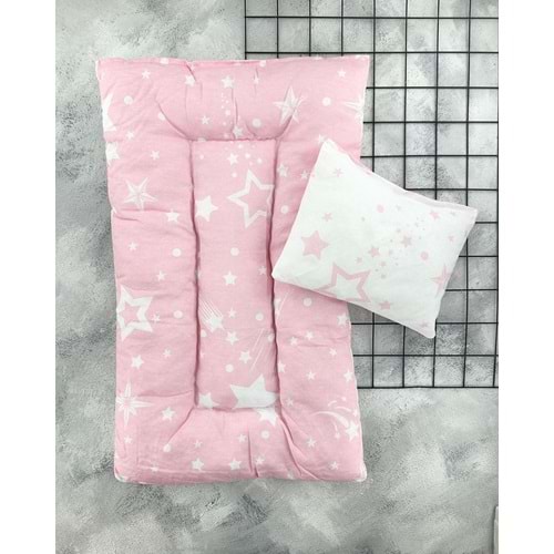 ARMONİ YILDIZLI MİNDER YASTIK - PEMBE