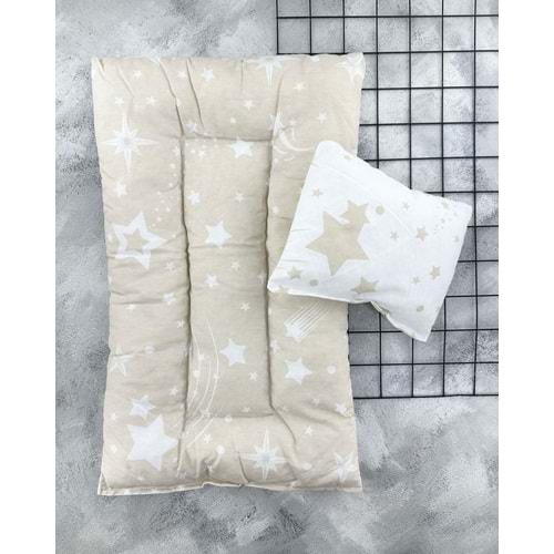 ARMONİ YILDIZLI MİNDER YASTIK - KAHVE