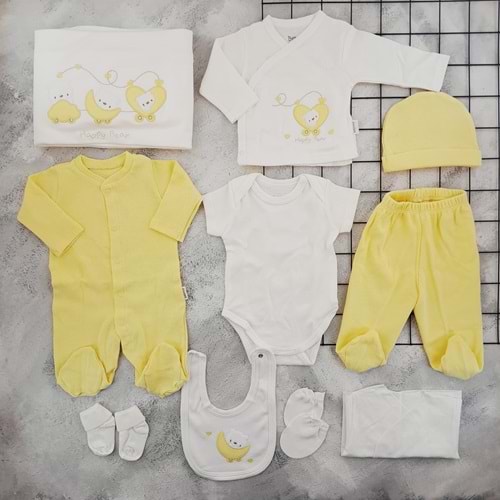 BEBİTOF 10125 TRENDE AYICIKLAR 10 LU ZIBIZN SET - SARI