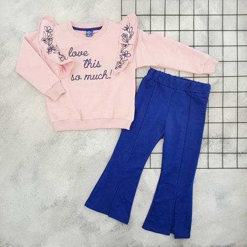 NAZAR 25134 LOVE BASKILI MEVSİMLİK TAKIM