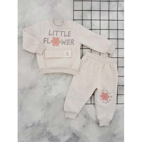 NAZAR 25863 LİTTLE FLOWER BASKILI 3 İP TAKIM