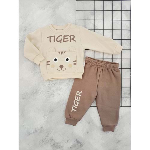 NAZAR 25807 TİGER BASKILI 3 İP TAKIM