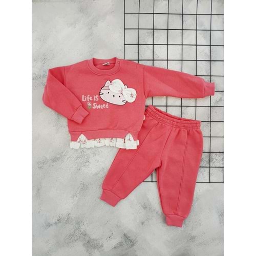 NAZAR 25880 KEDİ BASKILI 3 İP TAKIM