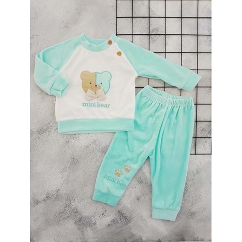 MİLLİON 4285 MİNİ BEAR NAKIŞLI KADİFE TAKIM