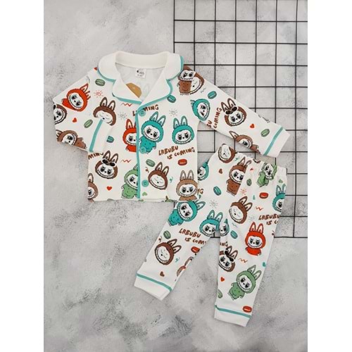 MİNİLOVE 8259 LABUBU BASKILI MEVSİMLİK TAKIM