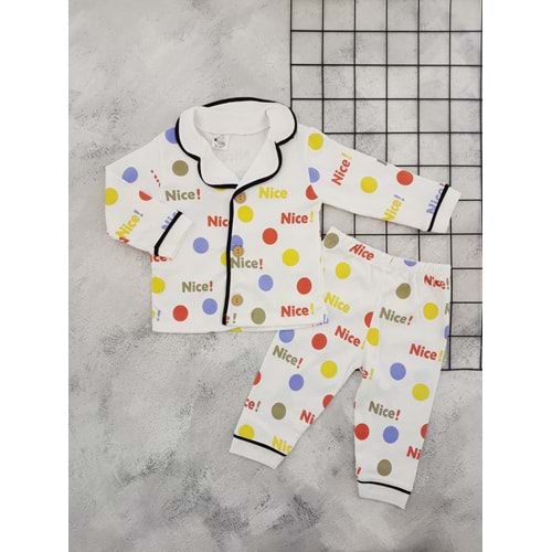 MİNİLOVE 8245 NİCE BASKILI PİJAMA TAKIM