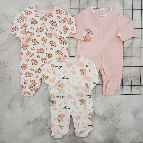 MIDIRIK 878 KALPLİ AYICIK 3 6 9 AY TULUM SET