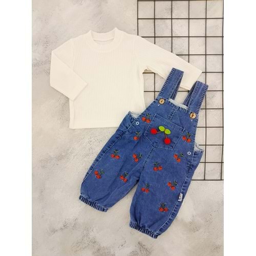 MY KOALA 0607 KİRAZ NAKIŞLI KOT SALOPET