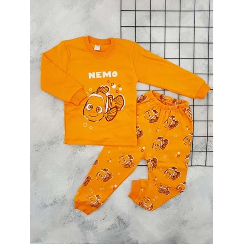 BEBEMER 0103 BALIK MEMO BASKILI PİJAMA TAKIM