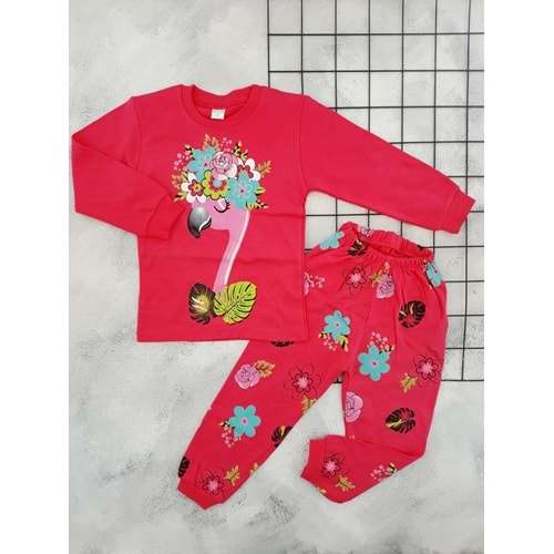 BEBEMER 0105 ÇİÇEK BASKILI PİJAMA TAKIM