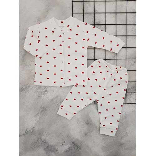 BEBEMER 0114 KALP BASKILI PİJAMA TAKIM