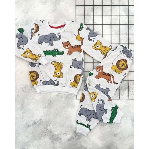 KARAKTERLİ 1706 HAYVANLAR İÇİ PAMUKLU TAKIM