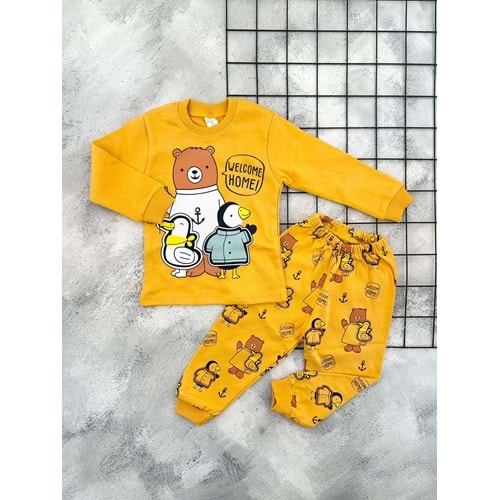 BEBEMER 0116 WELCOME HOME PİJAMA TAKIM