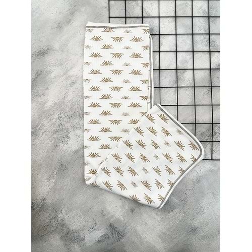 GONCA RAPORLU ÇİFT KAT BEBEK BATTANİYESİ 85*95 GÜNEŞ