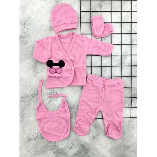 MİNİK 1006 MİNNİE NAKIŞLI 5 Lİ ZIBIN SET