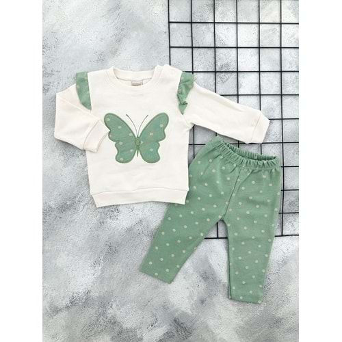 NİKUBY 45268 KELEBEK NAKIŞLI MEVSİMLİK TAKIM