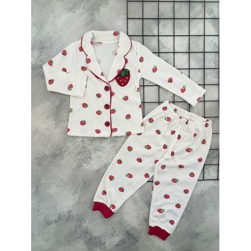 POLİFON 4025 SÜZENE ÇİLEK PİJAMA TAKIM