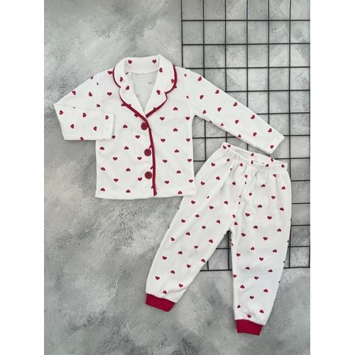 POLİFON 4014 MİNİK KALPLER PİJAMA TAKIM