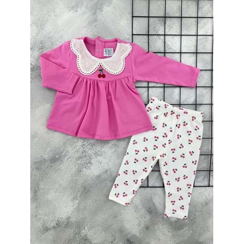 NAZAR 26129 KİRAZ BASKILI MEVSİMLİK TAKIM