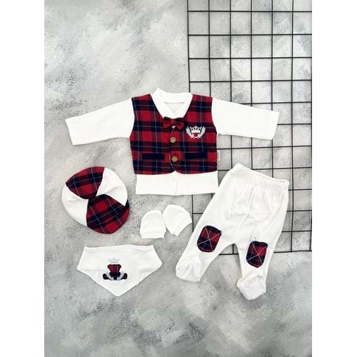 BABY ZUHU 0976 AYICIK NAKIŞLI 5 Lİ ZIBIN SET