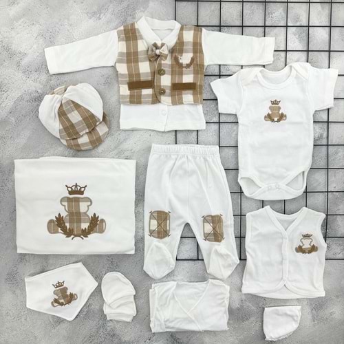 BABY ZUHU 0955 AYI NAKIŞLI 11 Lİ ZIBIN SET