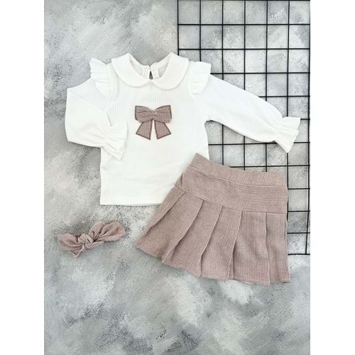 ÇİLEK 5134 KURDELE NAKIŞLI ELBİSE