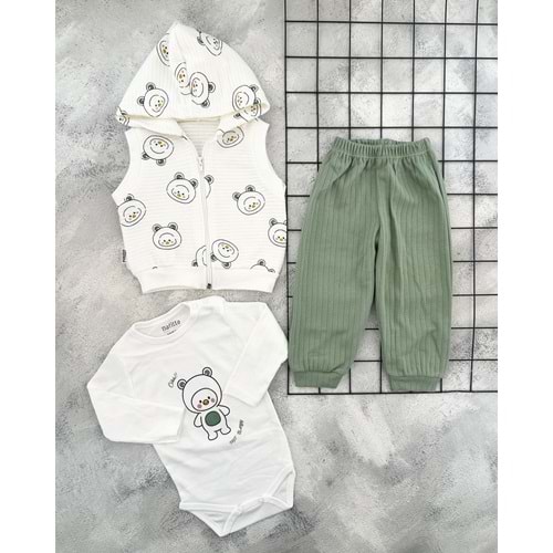 NAFİTTO 1473 ŞAPKALI CİVCİV 3 LÜ MEVSİMLİK TAKIM