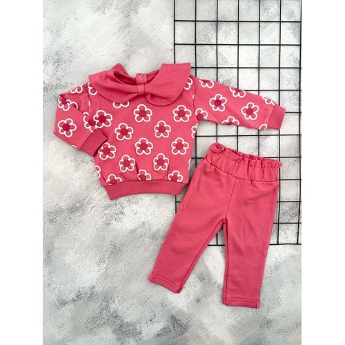 NAZAR 26138 PAPATYA BASKILI MEVSİMLİK TAKIM